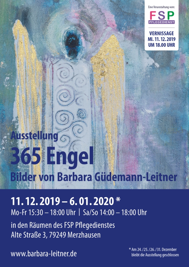 Engel Ausstellung Barbare Leitner Plakat 2019